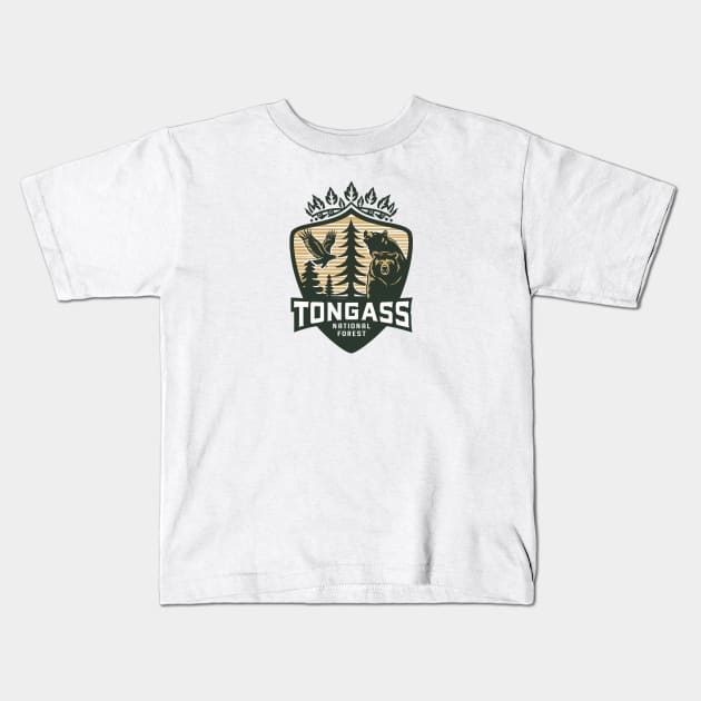 Wildlife Tongass National Forest Kids T-Shirt by Perspektiva